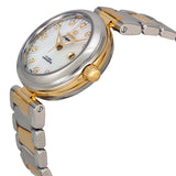 Omega DeVille Ladymatic Mother of Pearl Steel and 18kt Yellow Gold Ladies Watch #42520342055002 - Watches of America #2