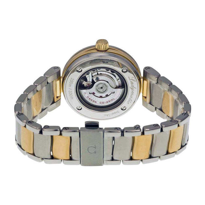 Omega DeVille Ladymatic Mother of Pearl Steel and 18kt Yellow Gold Ladies Watch #42520342055002 - Watches of America #3