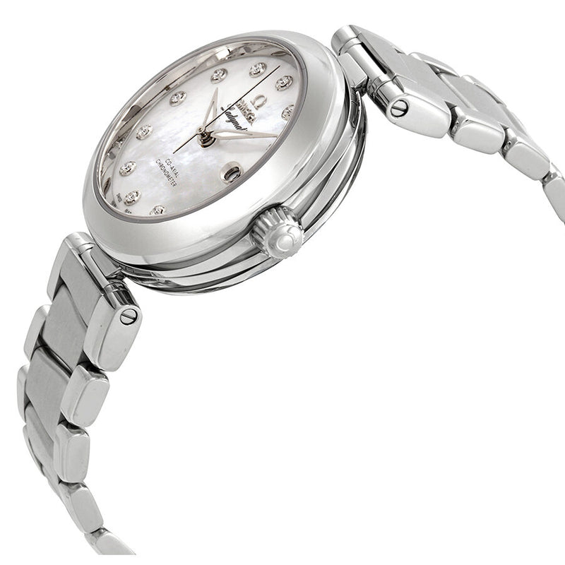 Omega DeVille Mother of Pearl Diamond Dial Stainless Steel Ladies Watch 42530342055002#425.30.34.20.55.002 - Watches of America #2