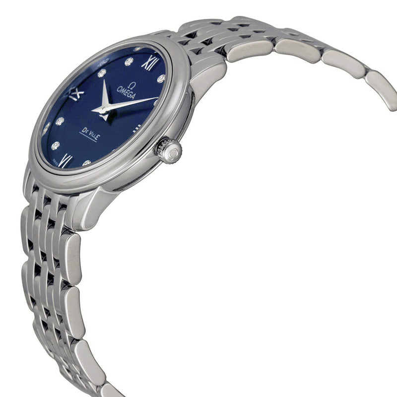 Omega DeVille Prestige Blue Diamond Dial Ladies Watch #42410276053001 - Watches of America #2