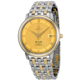 Omega DeVille Prestige Champagne Dial Steel and Yellow Gold Men's Watch 4374.11#4374.1100 - Watches of America