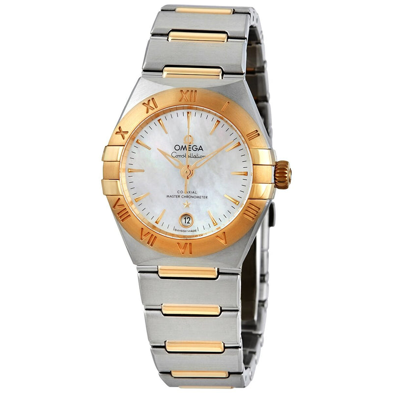 Omega Manhattan Automatic Mother of Pearl Ladies Watch #131.20.29.20.05.002 - Watches of America