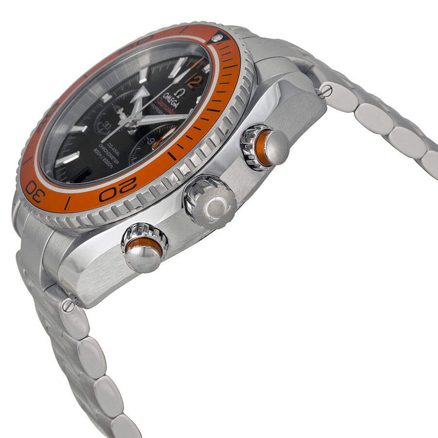 Omega Planet Ocean Chronograph Automatic Orange Bezel Men s Watch 23230465101002 Watches of America