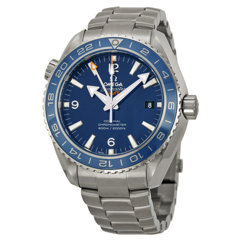Omega Planet Ocean GMT Automatic 600M Blue Dial Titanium Men's Watch 23290442203001#232.90.44.22.03.001 - Watches of America