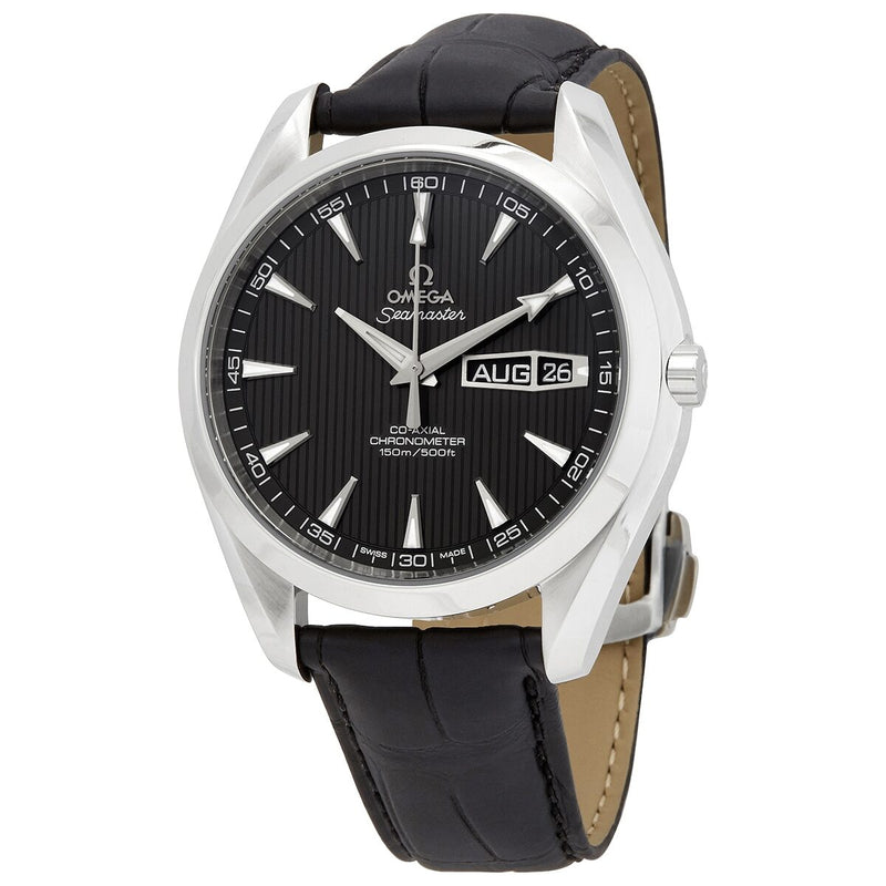 Omega Seamaster Aqua Terra Automatic Chronometer Black Dial Men's Watch #231.13.43.22.06.001 - Watches of America