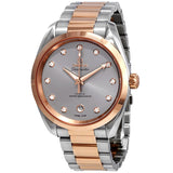 Omega Seamaster Aqua Terra Automatic Chronometer Diamond Grey Dial Watch #220.20.38.20.56.002 - Watches of America