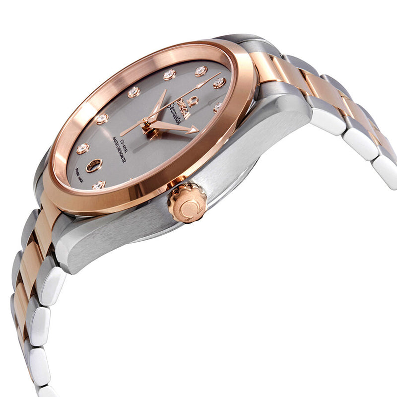 Omega Seamaster Aqua Terra Automatic Chronometer Diamond Grey Dial Watch #220.20.38.20.56.002 - Watches of America #2