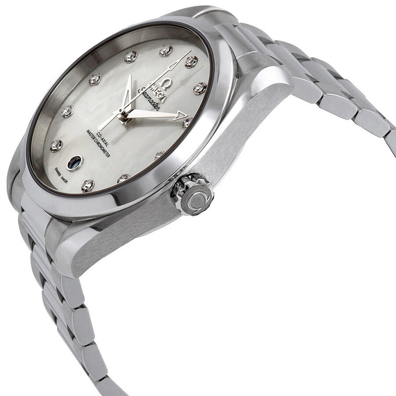 Omega Seamaster Aqua Terra Automatic Chronometer Diamond Ladies Watch #220.10.38.20.55.001 - Watches of America #2