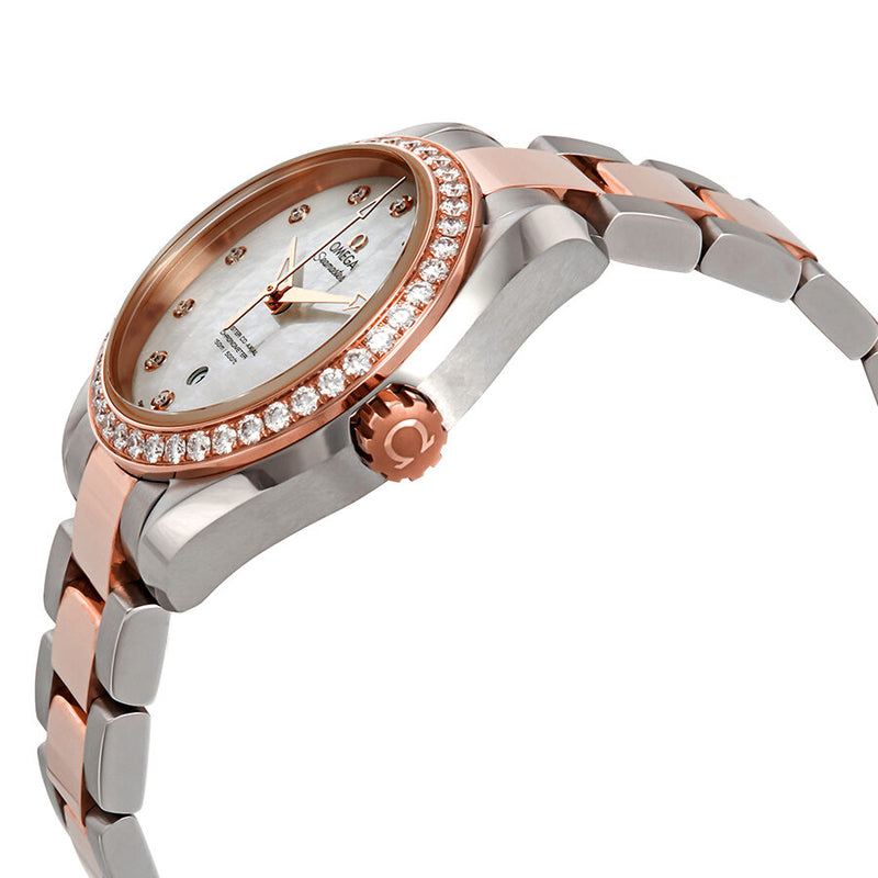 Omega Seamaster Aqua Terra Automatic Chronometer Diamond Ladies Watch #23125342055005 - Watches of America #2