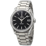Omega Seamaster Aqua Terra Automatic Diamond Black Dial Unisex Watch #231.15.39.21.51.001 - Watches of America