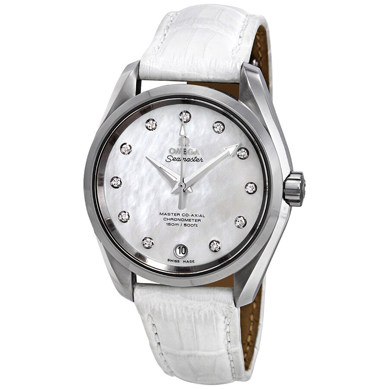 Omega Seamaster Aqua Terra Automatic Diamond Ladies Watch #231.13.39.21.55.002 - Watches of America