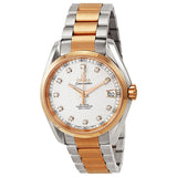 Omega Seamaster Aqua Terra Automatic Diamond Rose Gold and Steel Men's Watch #231.20.39.21.51.002 - Watches of America