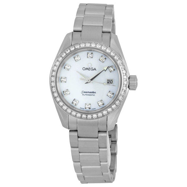 Omega Seamaster Aqua Terra Automatic Ladies Watch #2565.75 - Watches of America