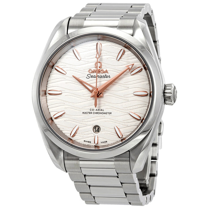 Omega Seamaster Aqua Terra Automatic Opaline Silvery Dial Men's Watch #220.10.38.20.02.002 - Watches of America