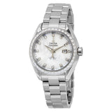Omega Seamaster Aqua Terra Automatic White Mother of Pearl Dial Ladies Watch #231.15.34.20.55.001 - Watches of America