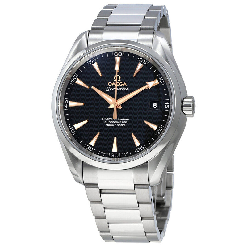 Omega Seamaster Aqua Terra Automatic Black Dial Men's Watch 23110422101006#231.10.42.21.01.006 - Watches of America