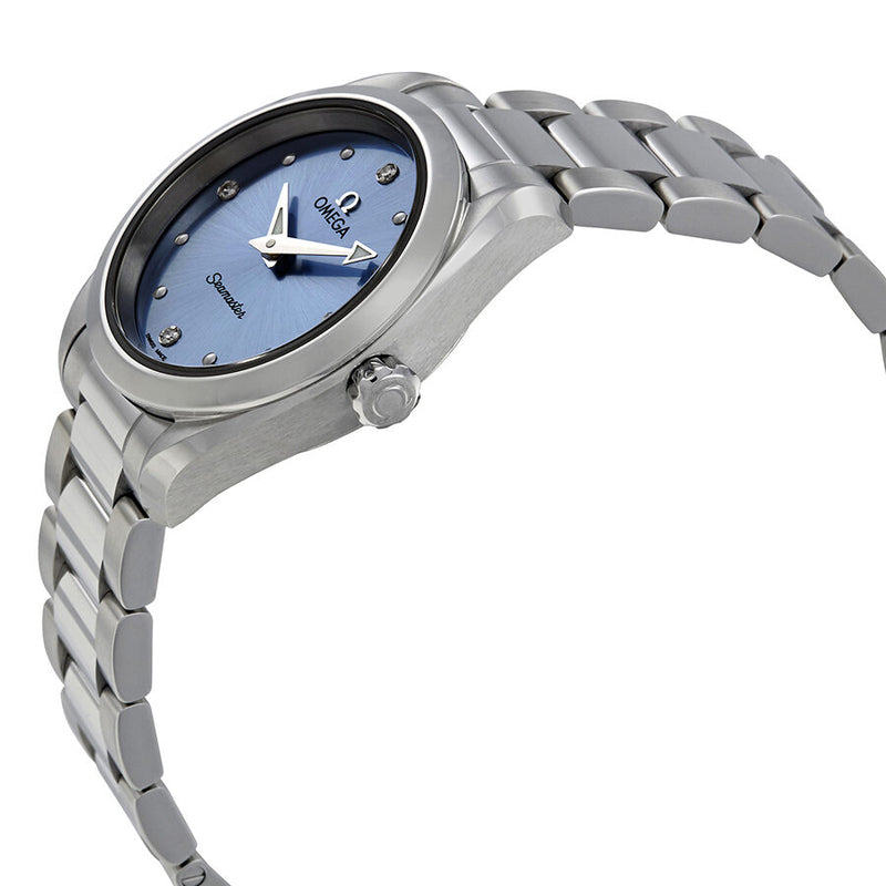 Omega Seamaster Aqua Terra Blue Diamond Dial Ladies Watch #220.10.28.60.53.001 - Watches of America #2