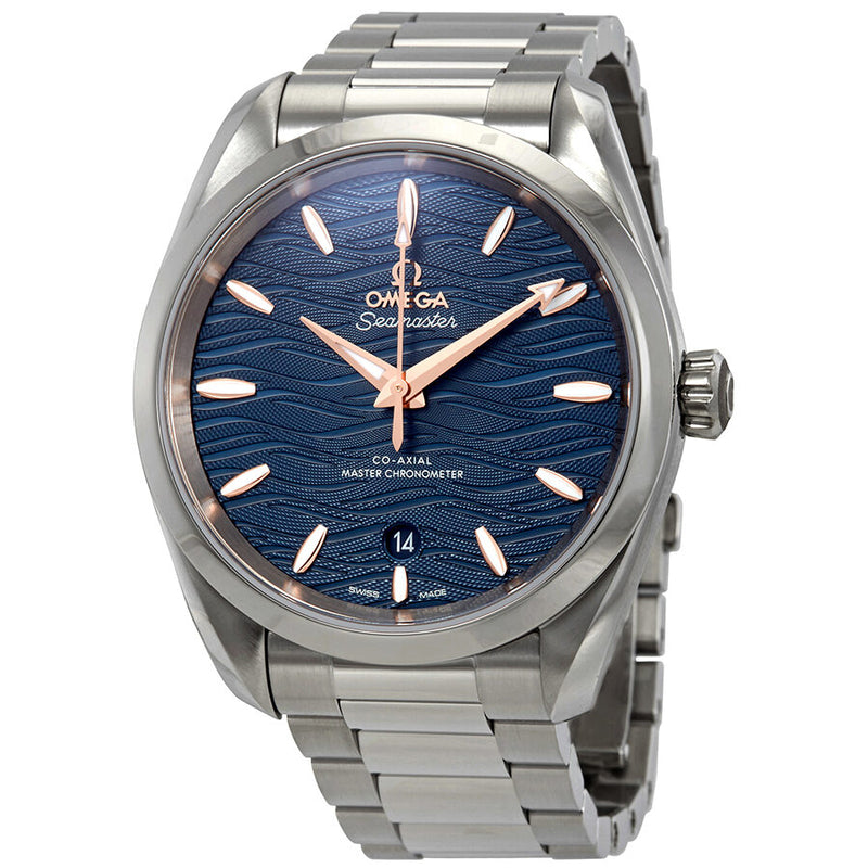 Omega Seamaster Aqua Terra Co-Axial Master Chronometer Automatic Blue Dial Men's Watch #220.10.38.20.03.002 - Watches of America
