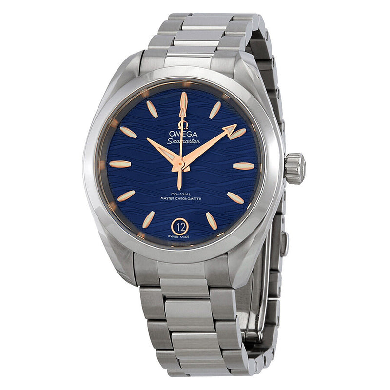 Omega Seamaster Aqua Terra Co-Axial Master Chronomter Automatic Blue Dial Ladies Watch #220.10.34.20.03.001 - Watches of America
