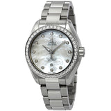 Omega Seamaster Aqua Terra Automatic Chronometer Diamond Ladies Watch 23115342055002#231.15.34.20.55.002 - Watches of America