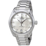 Omega Seamaster Aqua Terra Mother of Pearl Dial Ladies Watch #220.10.34.20.55.001 - Watches of America