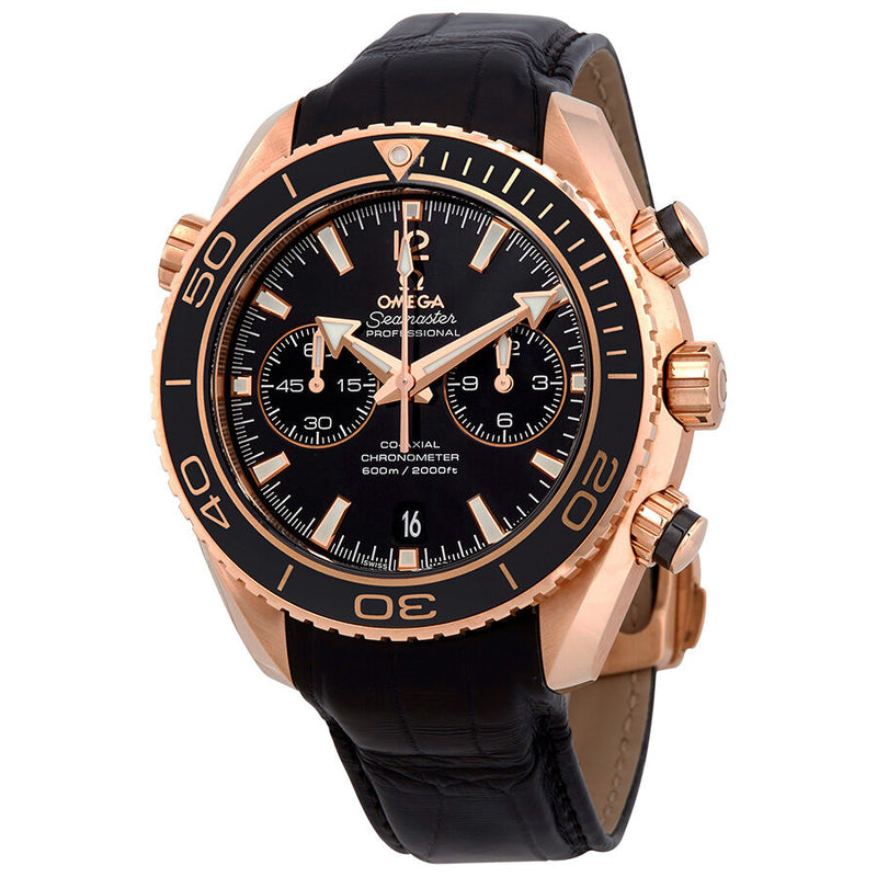 Omega Seamaster Planet Ocean 18kt Rose Gold Automatic Chronograph Men's Watch #23263465101001 - Watches of America