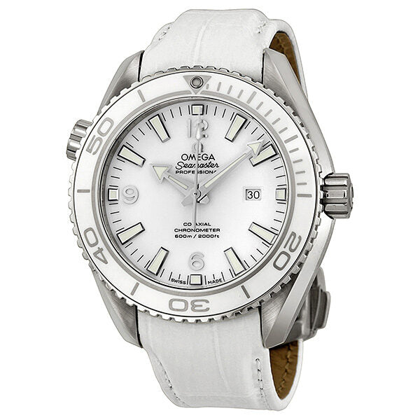 Omega Seamaster Planet Ocean Automatic White Dial Stainless Steel Men's Watch #232.33.38.20.04.001 - Watches of America