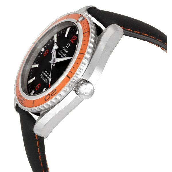 Omega Seamaster Planet Ocean Steel Black and Orange XL Men's Watch #2908.50.82 - Watches of America #2