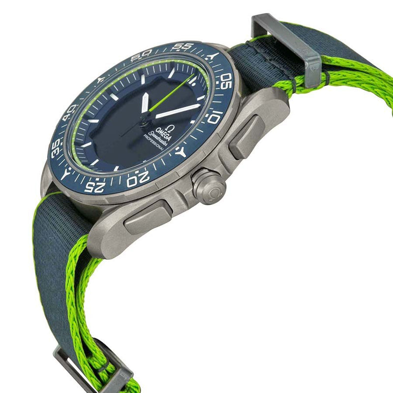 Omega Skywalker X-33 Chronograph Analog Digital Dial Blue and Green Nylon Men's Watch 31892457903001 #318.92.45.79.03.001 - Watches of America #2