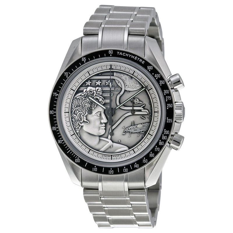 Omega Speedmaster Apollo XVII Silver Embossed Dial Men's Watch #311.30.42.30.99.002 - Watches of America