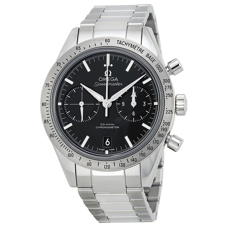 Omega Speedmaster Chronograph Black Dial Steel Men's Watch 33110425101001#331.10.42.51.01.001 - Watches of America