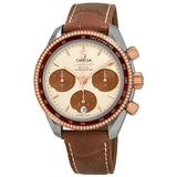 Omega Speedmaster Chronograph Stainless Steel & Rose Gold Diamond Ladies Watch #324.28.38.50.02.002 - Watches of America