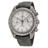 Omega Speedmaster Professional Grey Side of the Moon Chronograph Automatic Sandblasted Platinum Dial Grey Leather Men's Watch #311.93.44.51.99.001 - Watches of America