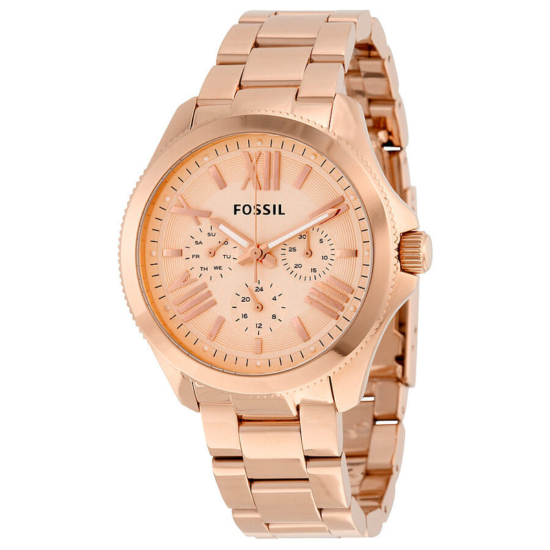 Open Box - Fossil Cecile Rose Gold Dial Ladies Watch AM4511 - Watches of America