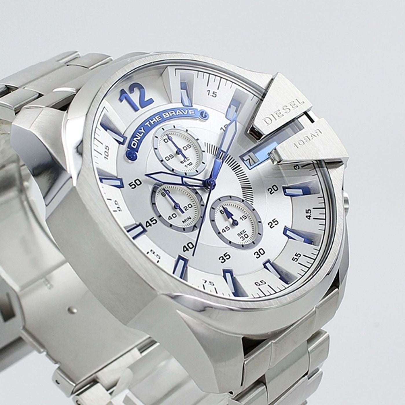 NWT DIESEL Men's Mega Chief Chronograph Stainless outlets Steel Watch DZ4477