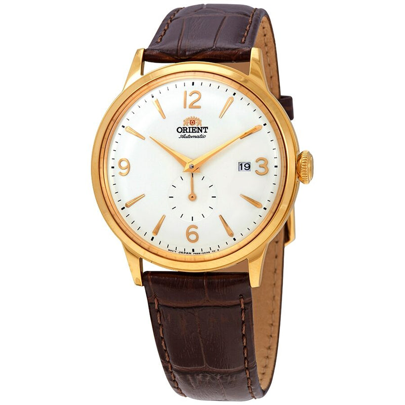 Orient Classic Automatic White Dial Brown Leather Men's Watch #RAAP0004S10B - Watches of America