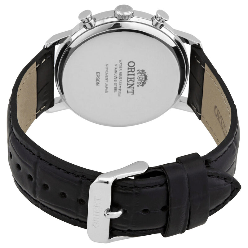 Orient Classic White Dial Black Leather Men's Watch #RA-KV0405S10B - Watches of America #3