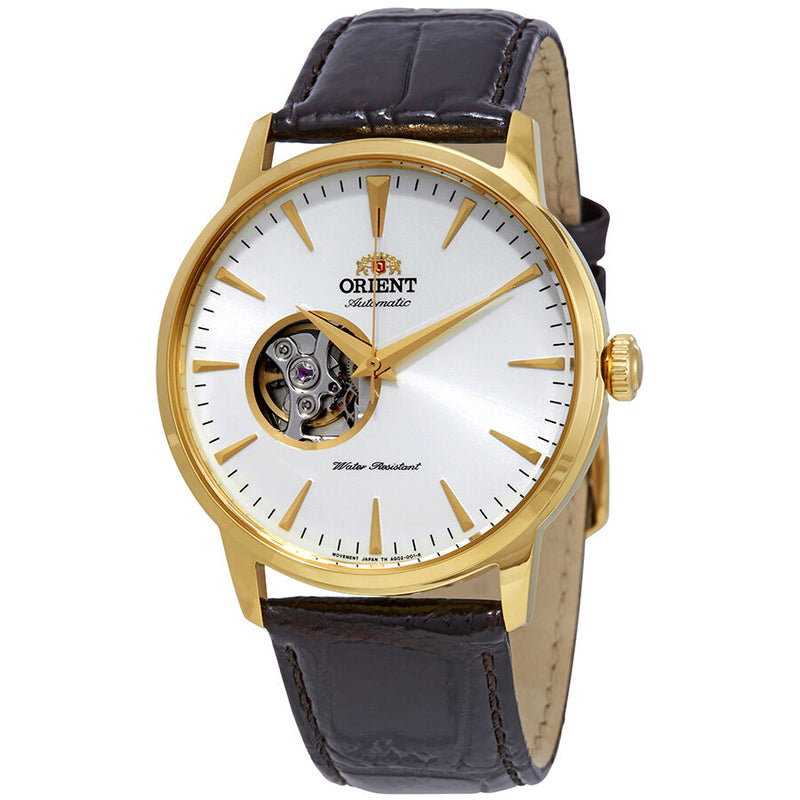 Orient Esteem II Open Heart Automatic White Dial Men's Watch #FAG02003W0 - Watches of America