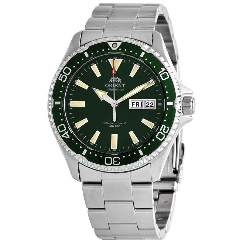 Orient Kamasu Automatic Green Dial Men's Watch #RA-AA0004E19B - Watches of America