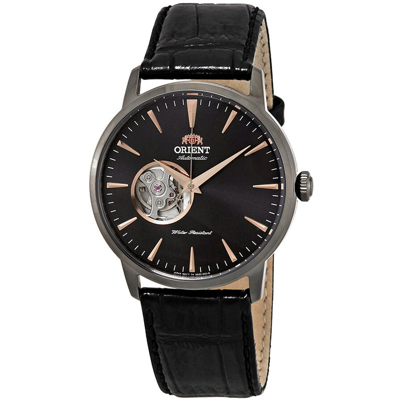 Orient Open Heart Automatic Black Dial Men's Watch #FAG02001B0 - Watches of America