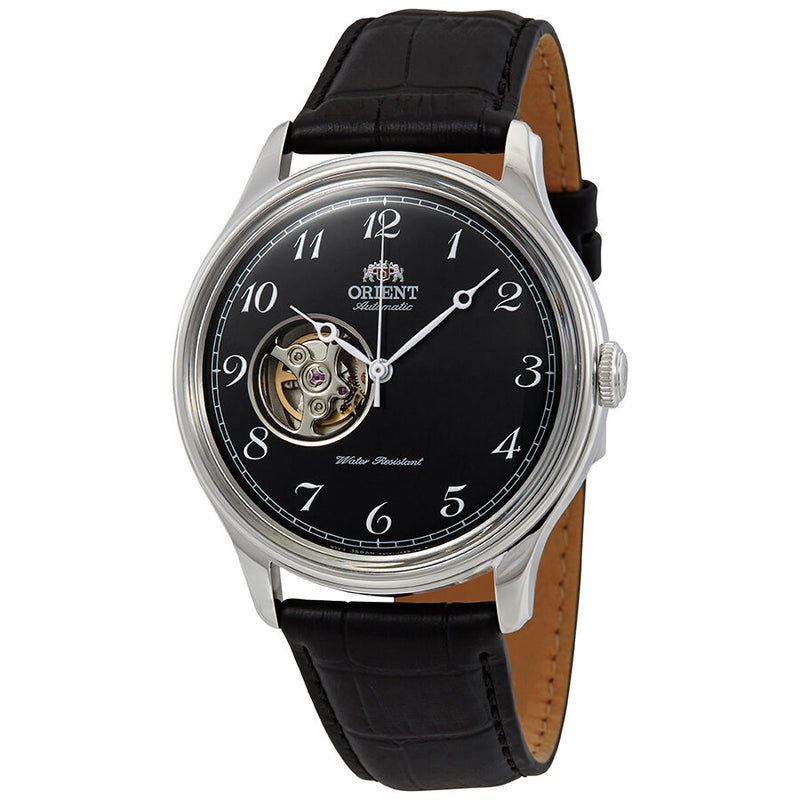 Orient Open Heart Automatic Black Dial Men's Watch #RA-AG0016B10B - Watches of America