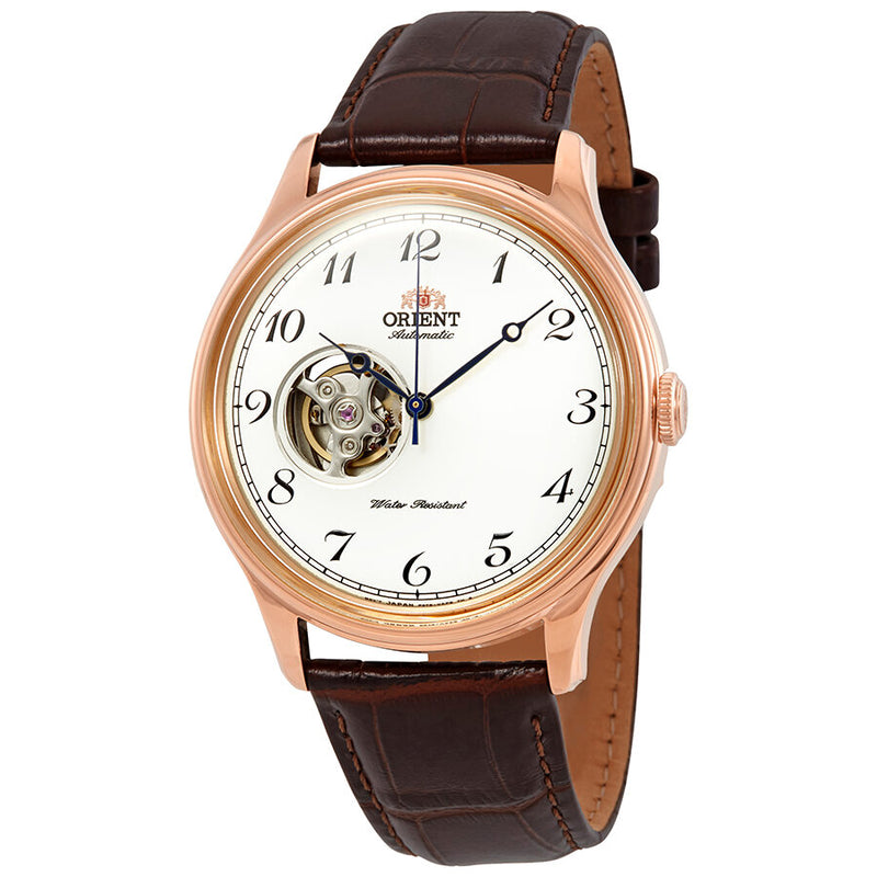 Orient Open Heart Automatic White Dial Men's Watch #RA-AG0012S10B - Watches of America