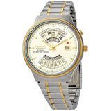 Orient Perpetual Calendar World Time Automatic Gold Dial Men's Watch #FEU00000CW - Watches of America
