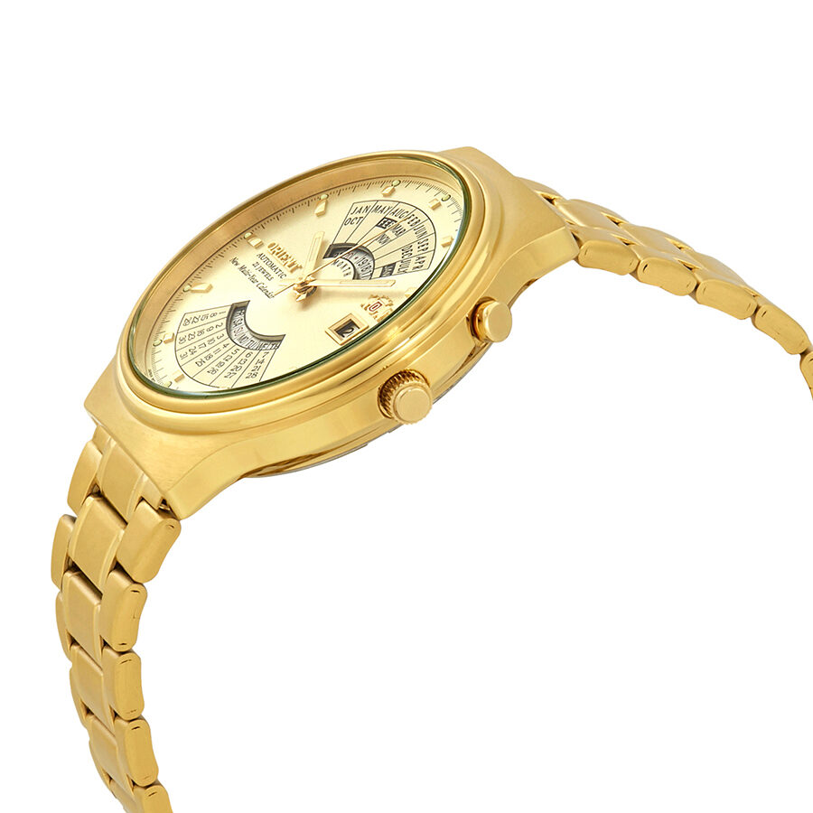 Gold Orient Submariner Watch Orient Perpetual Calendar Automatic