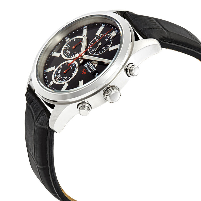 Orient Sporty Chronograph Black Dial Men's Watch #FKU00004B - Watches of America #2