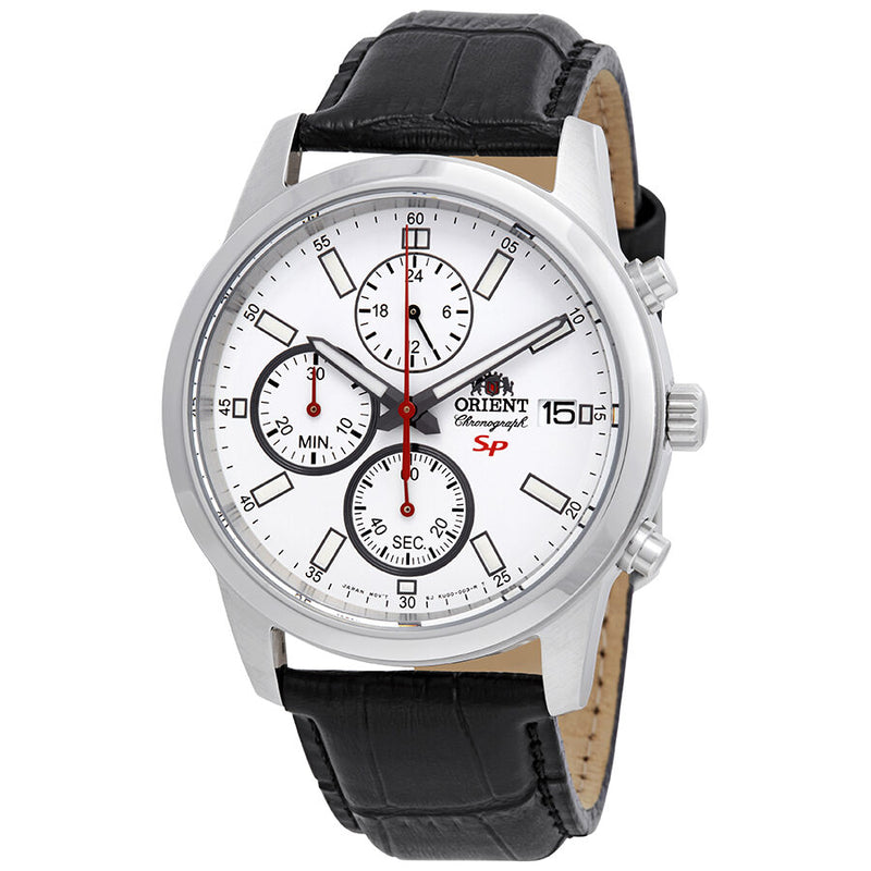 Orient Sporty Chronograph White Dial Men's Watch FKU00006W