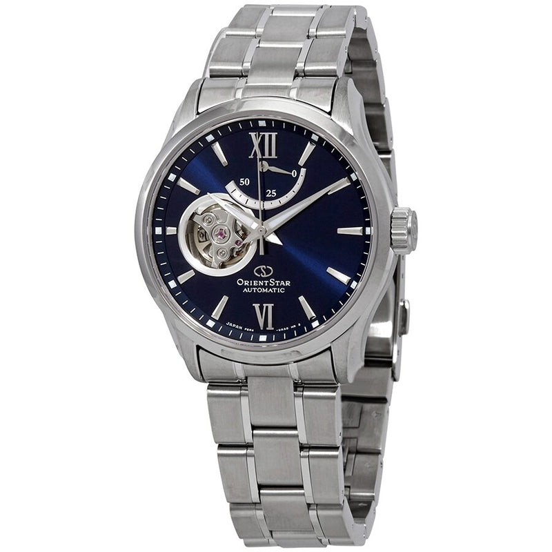 Orient Star Automatic Blue Open Heart Dial Men's Watch #RE-AT0001L00B - Watches of America