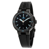 Oris Aquis Automatic Black Dial Black Rubber Ladies Watch 733-7652-4725RS#01 733 7652 4725-07 4 18 34B - Watches of America