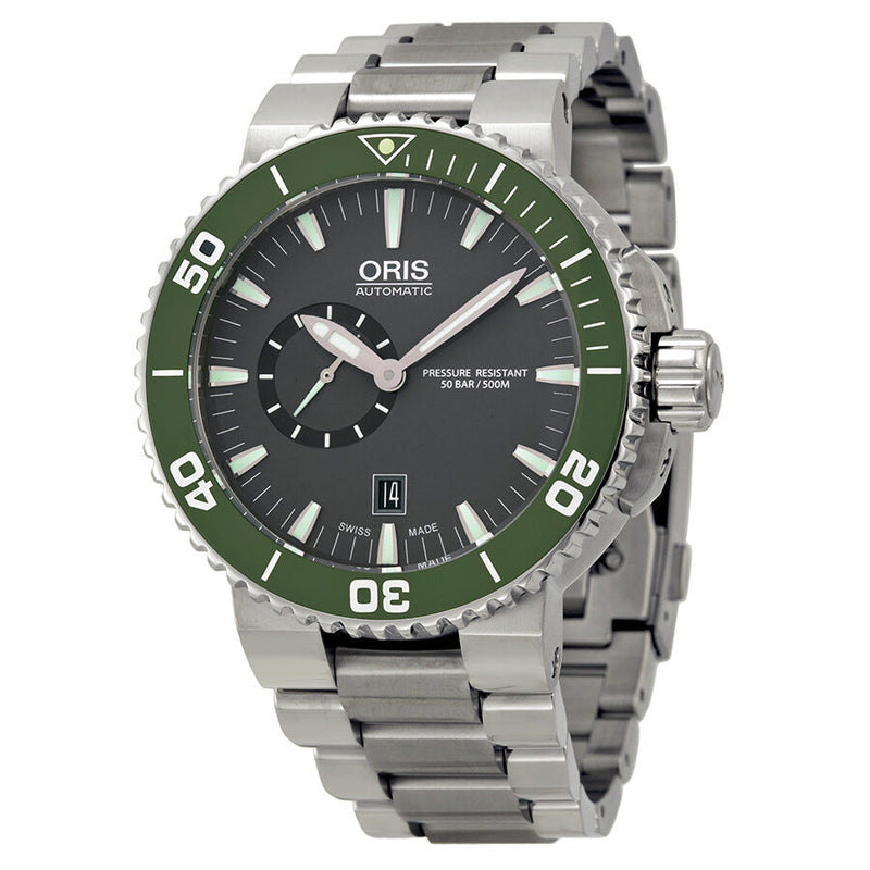 Oris Aquis Automatic Grey Dial Stainless Steel Men's Watch 743-7673-4137MB#01 743 7673 4137-07 8 26 01PEB - Watches of America
