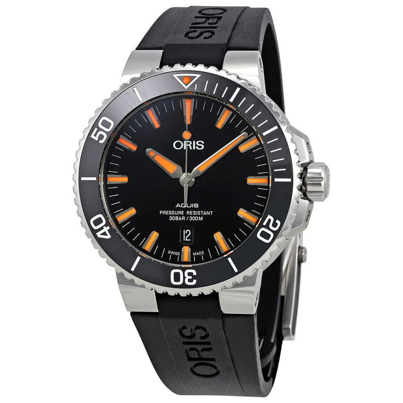 Oris Aquis Automatic Black Dial Men's Watch #01 733 7730 4159-07 4 24 64EB - Watches of America